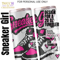 Sneaker Girl Hot Pink
