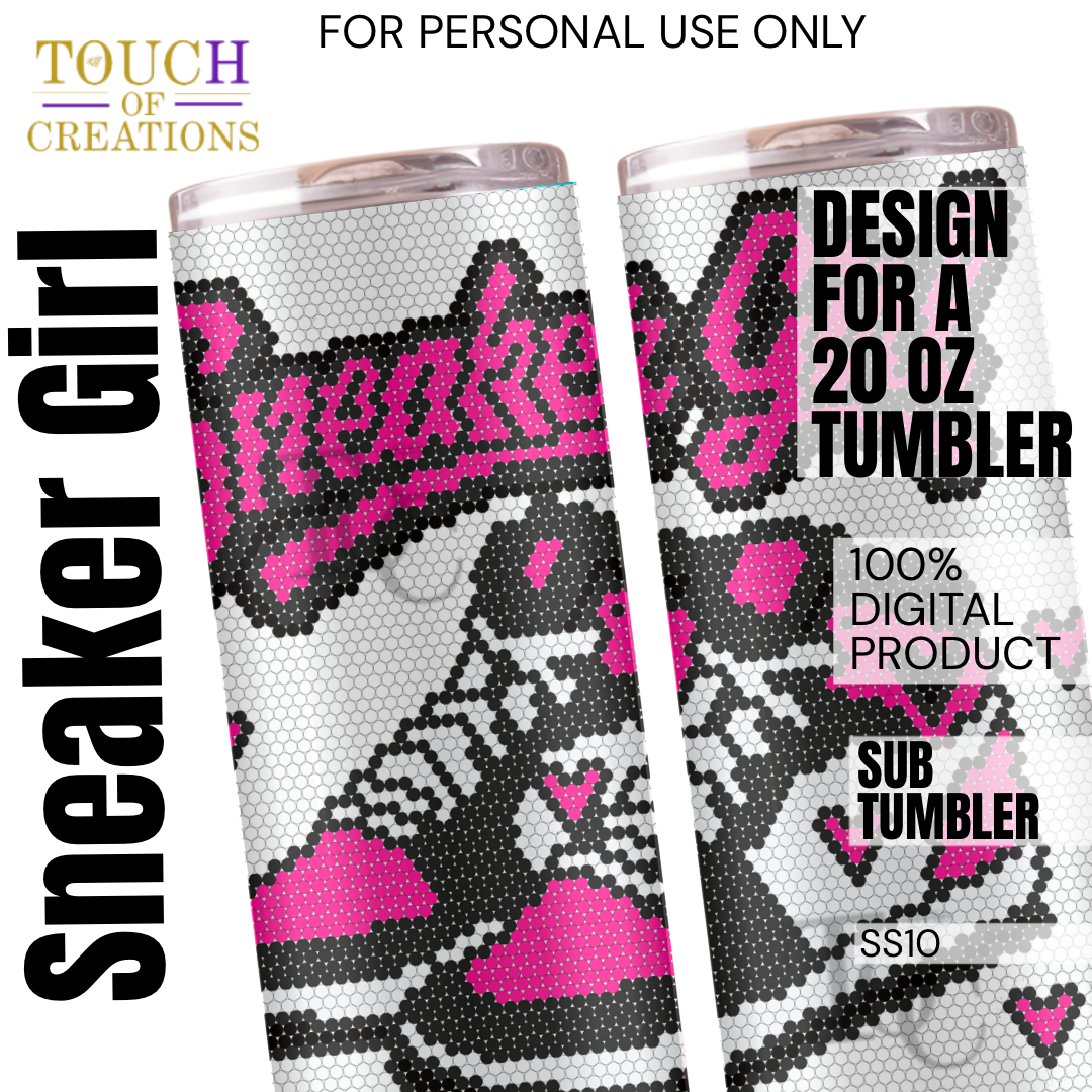 Sneaker Girl Hot Pink