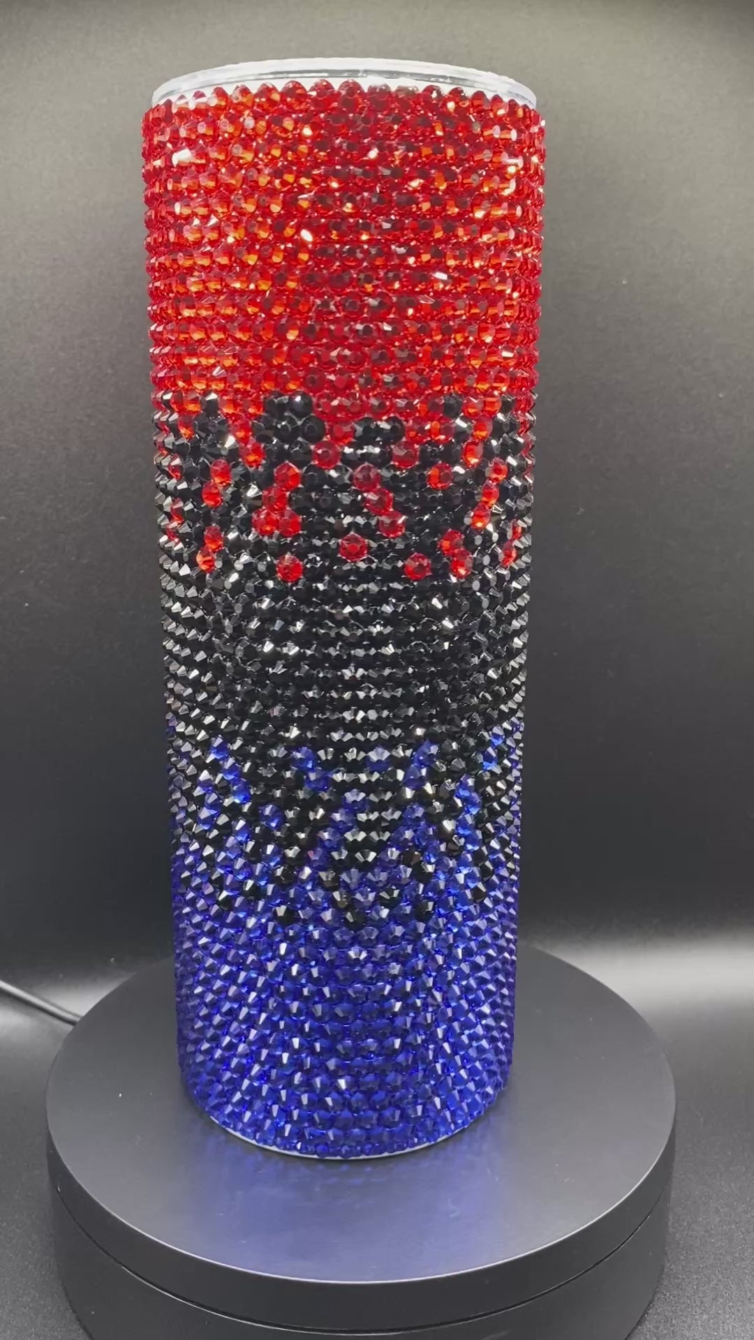 Red, Blue & Black Ombre