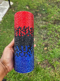 Red, Blue & Black Ombre