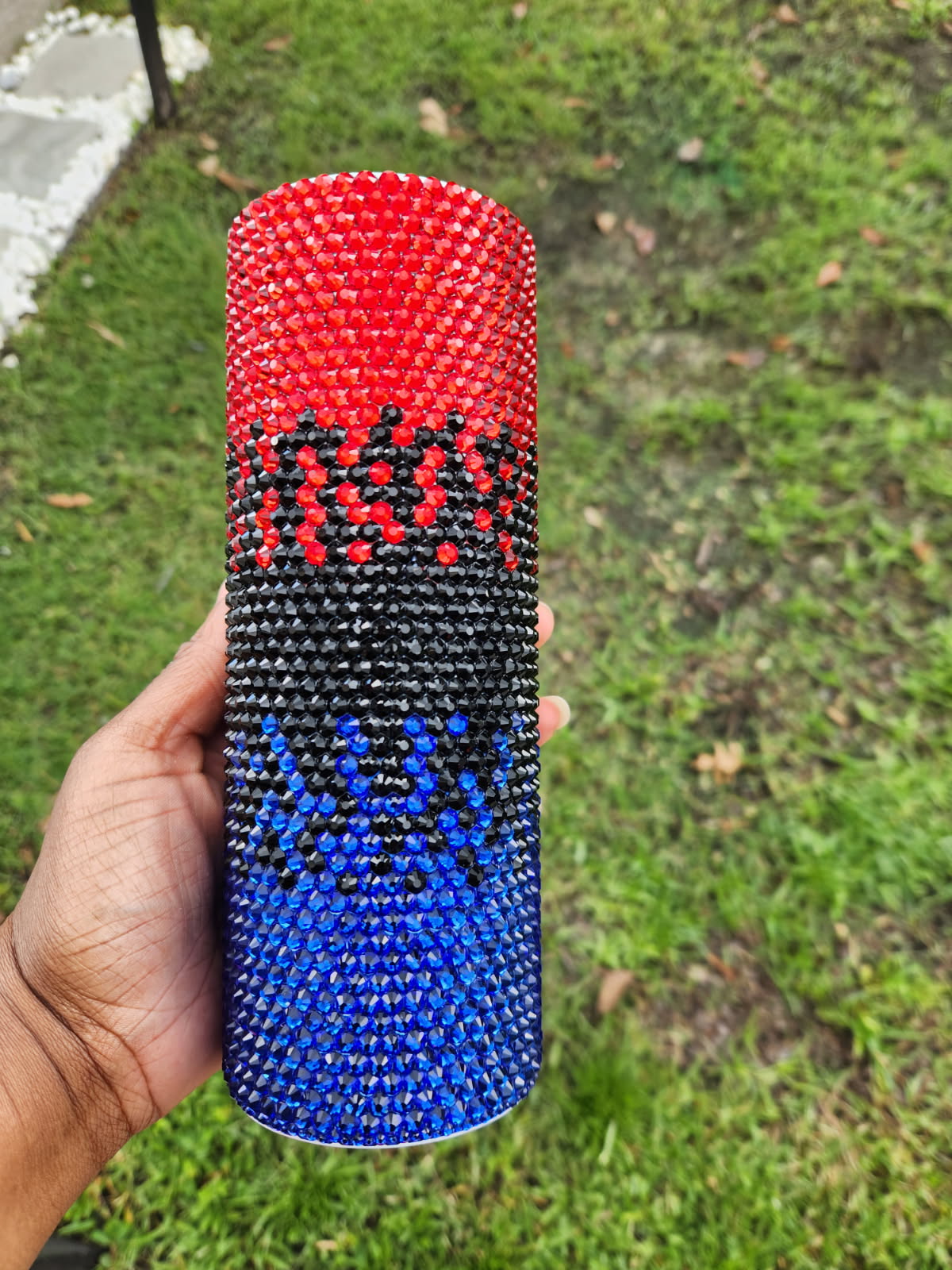 Red, Blue & Black Ombre